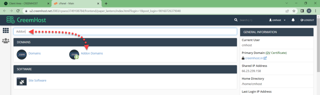 How To Add New Domain in cPanel